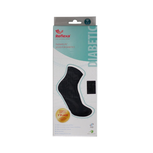 Reflexa Diabetic Diabetiker Socken schwarz